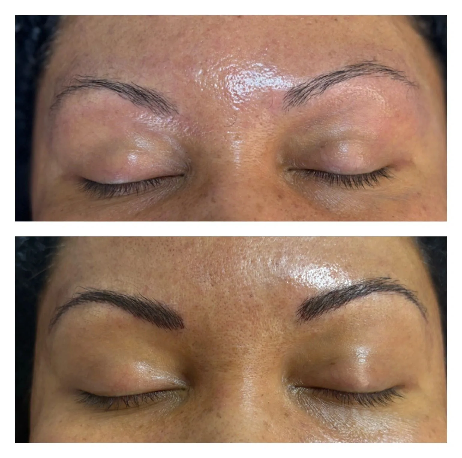 Permanent Make-Up — Brows & Eyeliner — before & after